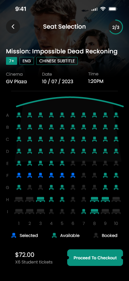 Tickets booking app