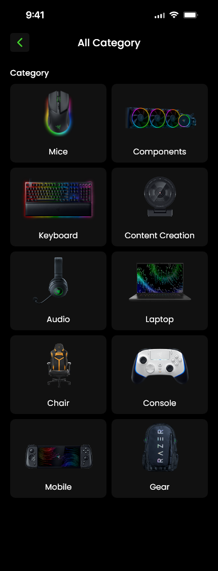 Razer shopping app